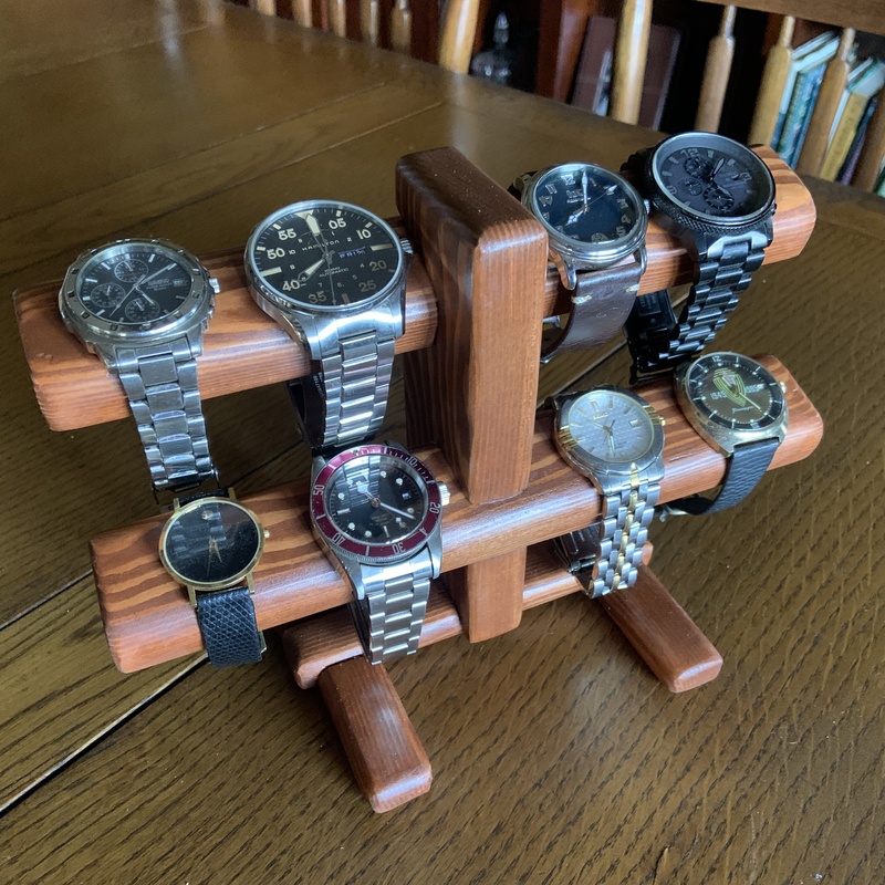Greene & Greene inspired watch stand